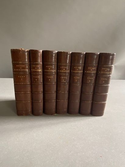 SHAKESPEARE (William) Complete works. Translated by François-Victor Hugo. Paris,... Gazette Drouot