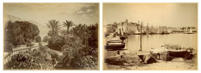 ALBERT COURRET (LUCCHESI ÉDITEUR) Nice et ses environs Cannes, Monaco, c.1870 Albumines...