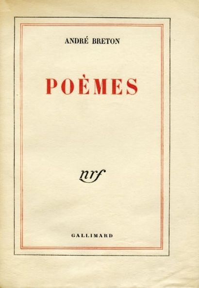 BRETON André. POÈMES. Paris, Gallimard, 1948 ; in-8, broché. Edition originale collective....