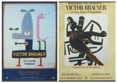 BRAUNER Victor AFFICHE. Brest, Musée des Beaux-Arts, 2009; 60 x 40 cm. Affiche de...