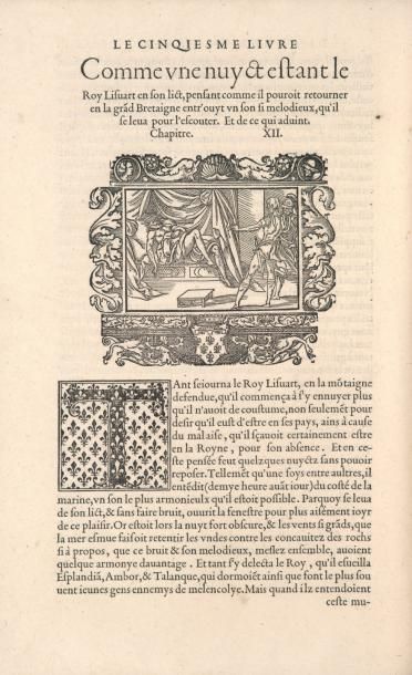 AMADIS DE GAULE Le Cinqiesme livre, contenant partie des faictz chevalereulx de Esplandian...