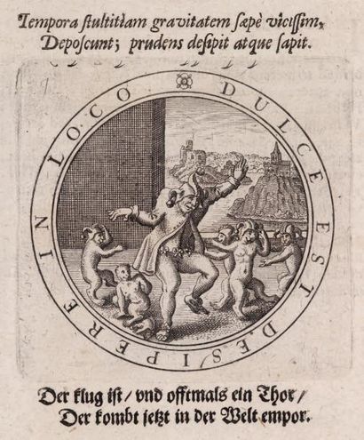 BORNITZ (Jacob) Emblemata ethico politica. Mayence, Lud Bourgeat, 1669. 2 parties...