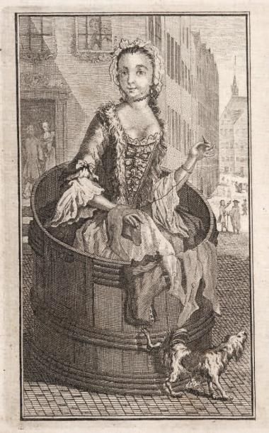 null [FOUGERET DE MONTBRON]. Margot la ravaudeuse. Hambourg, s.n., 1772. In-12, basane...