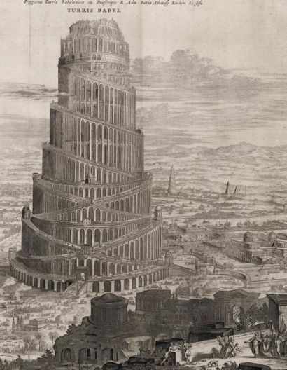 KIRCHER (Athanase) Turris Babel, sive archontologia. Amsterdam, Jansson- Waesberg,...