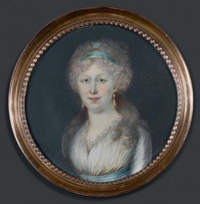 École FRANÇAISE du XVIIIe siècle Portrait de Marie-Caroline d'Autriche, Reine de...