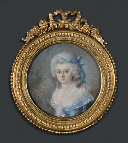 ÉCOLE FRANÇAISE DU XVIIIE SIÈCLE D'APRÈS CHARLES-EMMANUEL LE CLERCQ (1753-1821) Portrait...