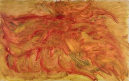 Jean MESSAGIER (1920 - 1999) Composition abstraite Huile sur toile Signée en bas...