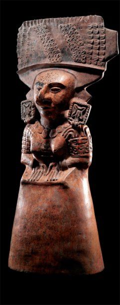 null Statuette anthropomorphe féminine Culture Maya, Côte Sud du Guatemala Classique...