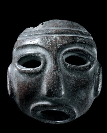 null Masque funéraire Culture Chontal, Etat du Guerrero,Mexique 300 à 100 avant J.-C....