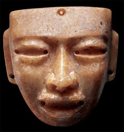 null Important masque funéraire Culture Teotihuacan, Vallée de Mexico, Mexique Central...
