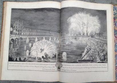 null Description des Festes données par la Ville de Paris. P.G.Lemercier, 1740. In-plano...