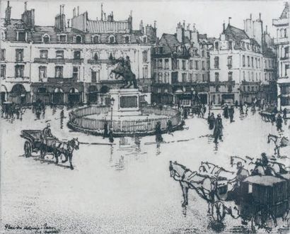 BÉJOT Eugène (1867-1931) Les arrondissements de Paris Série de vingt eaux-fortes...