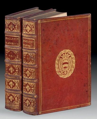CLAVIUS (Christophe) Euclidis elementorum libri XV. Rome, Vincenzo Accolti, 1574....