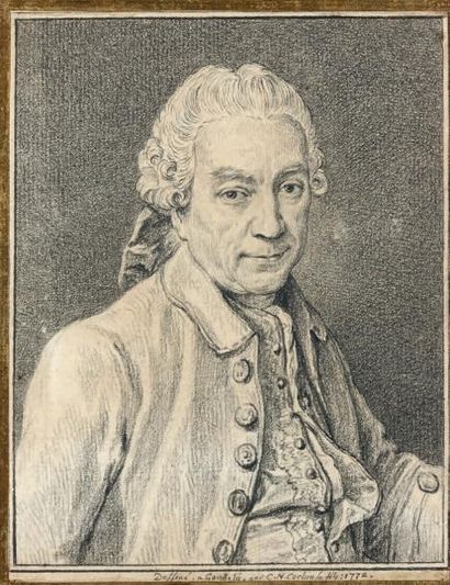 Charles Nicolas COCHIN le Jeune (Paris 1715 - 1790) Portrait de Monsieur Trimolet...