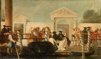 ECOLE VÉNITIENNE VERS 1800, SUIVEUR DE GIOVANNI DOMENICO TIEPOLO Le Carnaval de Venise...