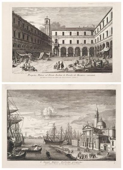 CANALETTO (Giovanni Antonio Canal, dit). - BRUSTOLON (Giovanni Battista) Prospectuum...