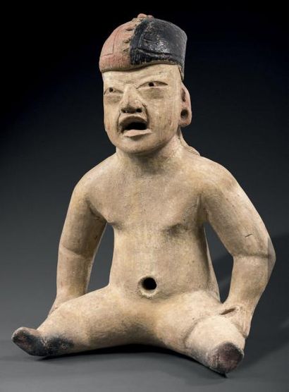 null STATUETTE ANTHROPOMORPHE DE TYPE BABY FACE Culture Olmèque, région du Veracruz,...