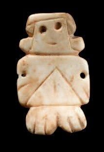 null PENDENTIF ANTHROPOMORPHE Culture Chavin, Nord du Pérou Vers 1000 avant J.-C....