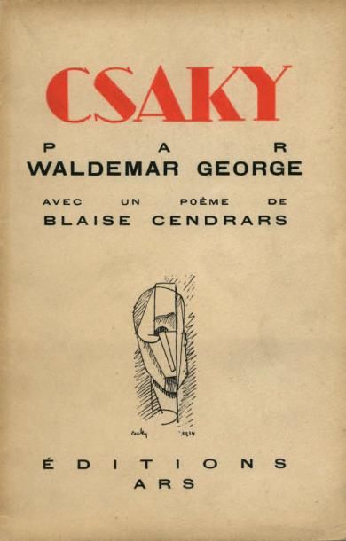 null [AVANT-GARDE HONGROISE]. GEORGE Waldemar. CZAKY. Paris, Editions «Ars», [1930]....