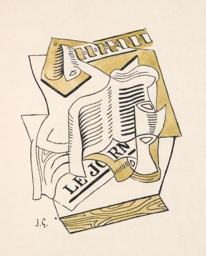 REVERDY (PIERRE) LA GUITARE ENDORMIE. Paris, Contes et Poèmes, 1919. In-12 carré,...