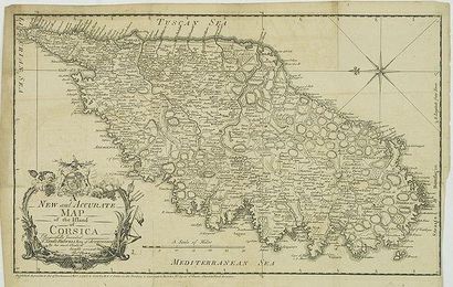 PHINN, Thomas A New and Accurate Map of the Island of CORSICA...To James Boswell...
