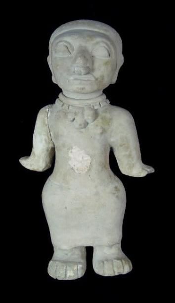 null Statuette anthropomorphe féminine Culture Jama-Coaque, province de Manabí, Équateur...