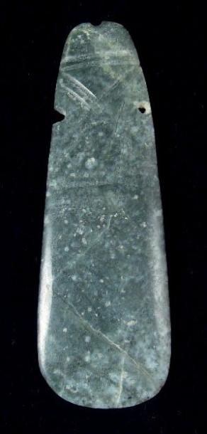 null Pendentif simple Péninsule de Nicoya, Costa Rica 200 - 600 après J.-C. Jadéite...