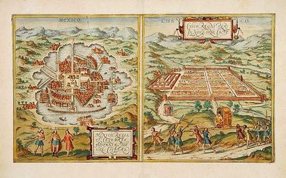 BRAUN, G. / HOGENBERG, F Mexico. & Cusco regni Peru in novo orbe caput. Anvers, 1572....