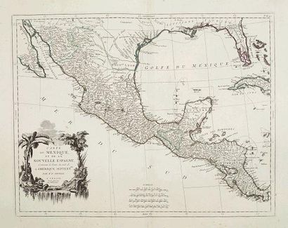 SANTINI, P. /REMONDINI, M Carte du Mexique et de la Nouvelle Espagne. Venise, 1776...