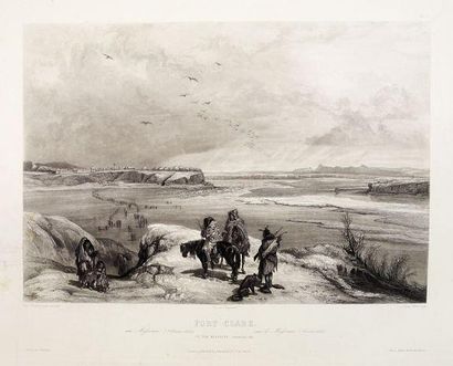 BODMER, C Fort Clark on the Missouri (February 1834). London/Paris/ Coblenz, 1839....