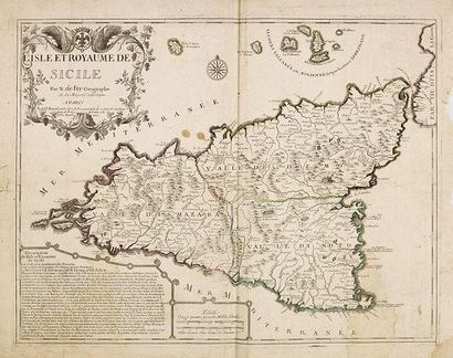 FRIESZ, H.A Carte réduite de la Guadeloupe et Dépendances. Paris, entrepôt général...