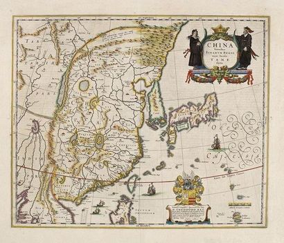 BLAEU, G China Veteribus Sinarum Regio. Amsterdam, ca. 1642. Beau col. d'époque....
