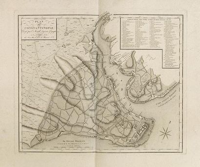 TARDIEU, P.F. / MENTELLE, E Plan de Constantinople. Dressé par E. Mentelle Ingénieur...