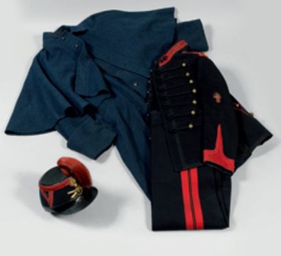 Dolman et pantalon d'Artillerie de Marine,...