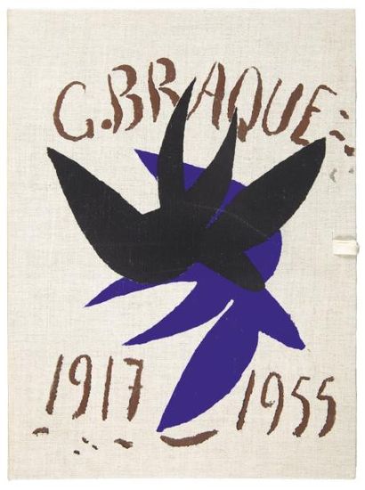 BRAQUE Georges CAHIER DE GEORGES BRAQUE. Paris, Maeght éditeur, 1955. In-folio, en... Gazette Drouot