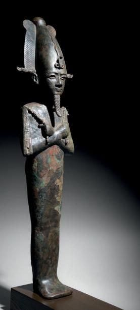 null Exceptionnelle statue représentant le dieu Osiris
Egypte, Basse Epoque. 
Il...
