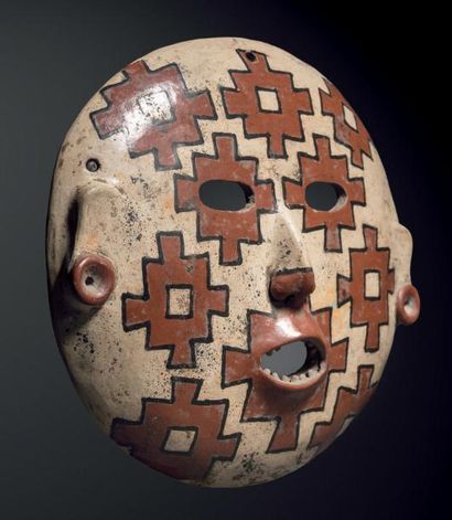 null Important masque funéraire Culture Chupicuaro, Guanajuato, Mexique occidental...