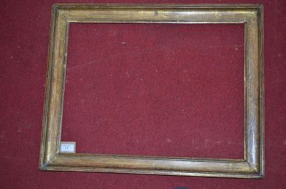 null Gorge en bois mouluré et doré; début du XIXème siècle (usures); 40,7 x 54 cm...