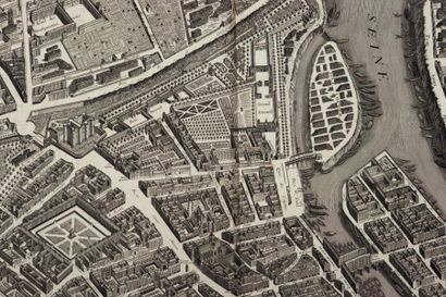 BRETEZ (Louis) Plan de Paris commencé l'année 1734. Dessiné et gravé, sous les ordres...