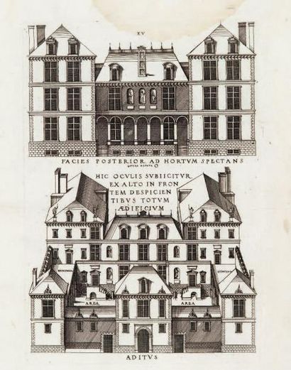 ANDROUET DU CERCEAU (Jacques) Livre d'architecture. Paris, s.d. [au feuillet D4v°]:...