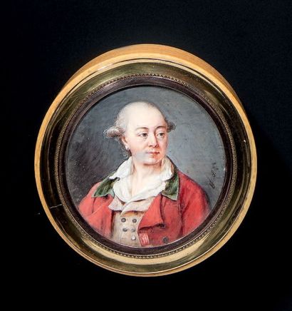 JEAN-BAPTISTE SOYER (REIMS, 1752 - SAINT-NICOLAS-DE-PORT, 1828) Portrait de Diderot...