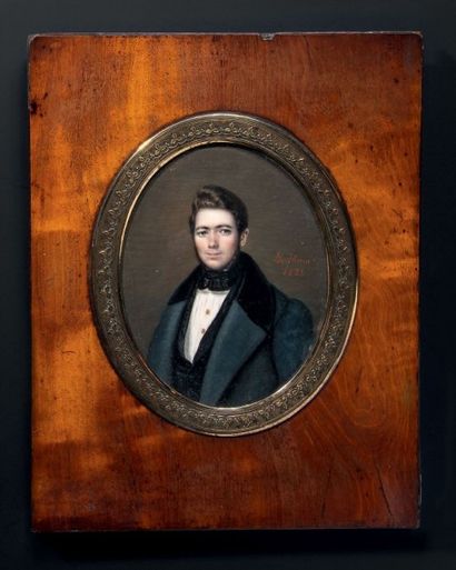 DE DÔME (ACTIF ENTRE 1835 ET 1838) Portrait du Comte Antoine d'Agoult en buste vers...