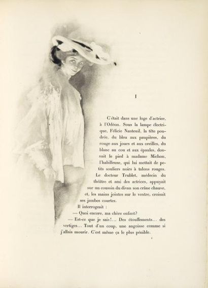 FRANCE (Anatole) Histoire comique. Paris, Calmann-Lévy, 1905. In-4, demi-maroquin...