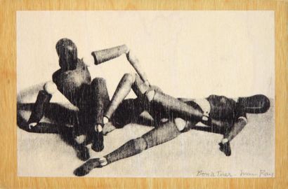 Man Ray MR AND MRS WOODMAN. SÉRIGRAPHIE ORIGINALE SIGNÉE. [Paris], 1973. 11,8 x 13,8...