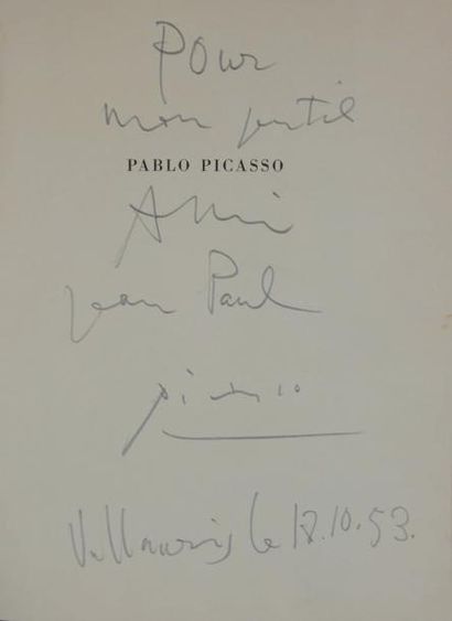 PICASSO Pablo PABLO PICASSO. Milano, Edizioni D'Arte Amilcare Pizzi, 1953. In-8,...