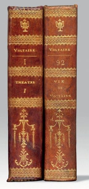 VOLTAIRE Oeuvres complètes. S.l. [Kehl], de l'Imprimerie de la Société littéraire-typographique,...