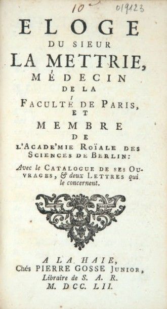 DIDEROT Recueil de 5 pièces concernant la publication de l'Encyclopédie. [Paris,...