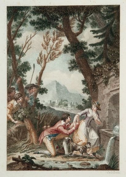 FLORIAN Galatée, roman pastoral; imité de Cervantes. Paris, Defer de Maisonneuve,...