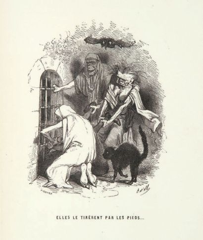 FEVAL (Paul) Les Contes de nos pères. Paris, Chlendowski, [1845]. In-8, demi-maroquin...