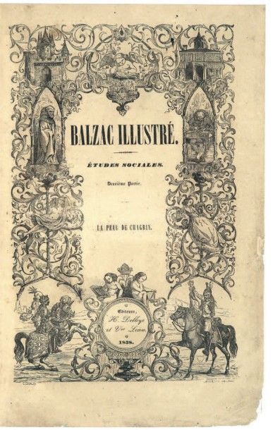 BALZAC (Honoré de) La Peau de chagrin. Études sociales. Paris, H. Delloye, Victor...